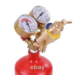 Welding Cutting Torch Kit Oxygen Acetylene Brass Torch with 4L Tanks Regulators