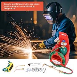 Welding Cutting Torch Kit Oxygen Acetylene Brass Torch with 4L Tanks Regulators