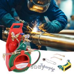 Welding Cutting Torch Kit Oxygen Acetylene Brass Torch with 4L Tanks Regulators