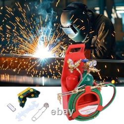Welding Cutting Torch Kit Oxygen Acetylene Brass Torch with 4L Tanks Regulators