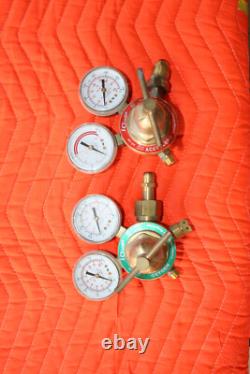 Welding Gauges Oxygen & Acetylene Regulators with hoses and Cutting Torch