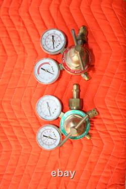 Welding Gauges Oxygen & Acetylene Regulators with hoses and Cutting Torch