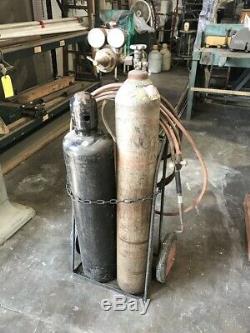 Welding/cutting Oxygen & Acetylene Tanks-cart-torch-gauges Hose