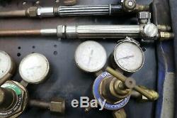 Welding/cutting Set Up 125 Cu Oxygen & Acetylene Tanks-cart-torch-gauges Hose