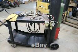 Welding/cutting Set Up 125 Cu Oxygen & Acetylene Tanks-cart-torch-gauges Hose