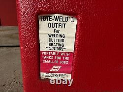 Welding portable outfit torches tank acetylene Tote-weld II Cutting Brazing