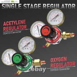 YESWELDER Oxygen & Acetylene Torch Kit, Welding Cutting Torch Kit, Gas Cutting T