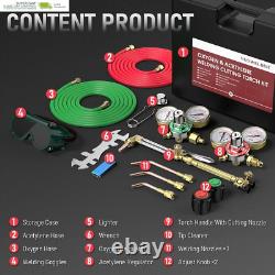 YESWELDER Oxygen & Acetylene Torch Kit, Welding Cutting Torch Kit, Gas Cutting T