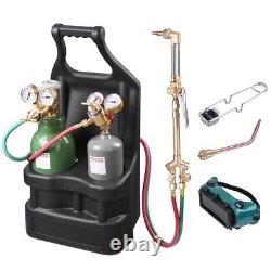 Yescom DOT Oxy Acetylene Torch Kit Oxygen Gas Tank Brazing Welding Cutting Gauge