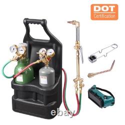 Yessources DOT Oxy Acetylene Torch Kit Oxygen Gas Tank Welding and Cutting Tool