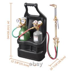 Yessources DOT Oxy Acetylene Torch Kit Oxygen Gas Tank Welding and Cutting Tool
