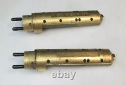(qty. 2) Brass High Voltage Plc Plasma Gas Welding Cutting Torch Head Tip Used